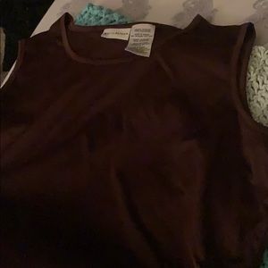 Brown tank top